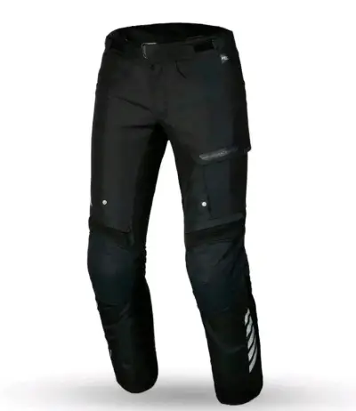 Pantalones de moto negros con protecciones - miniatura 1