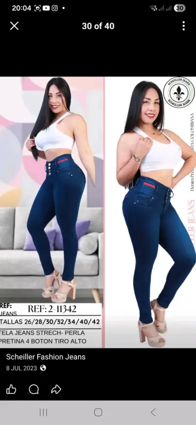 Jeans push-up Scheiller - miniatura 3