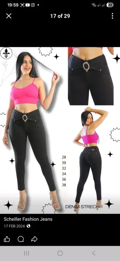 Jeans push-up Scheiller - miniatura 5