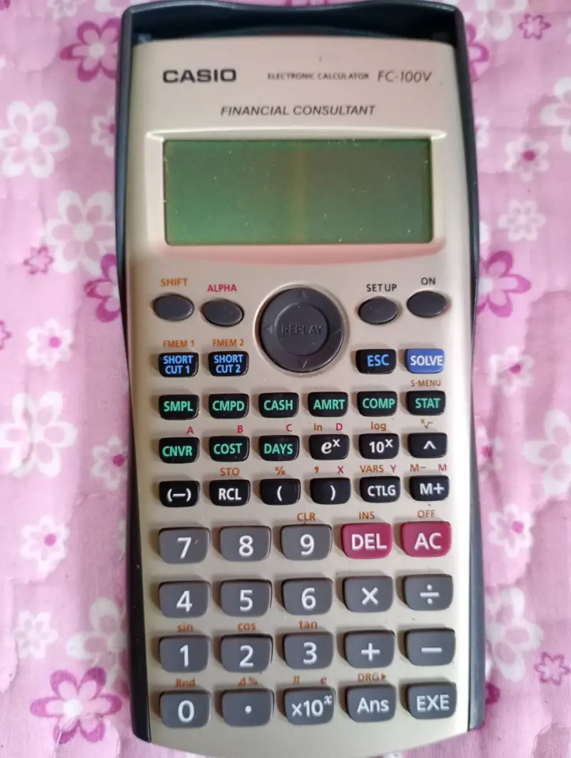Calculadora financiera Casio FC-100V