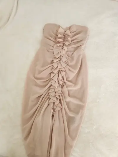 Vestido nude H&M Talla 34 - miniatura 1