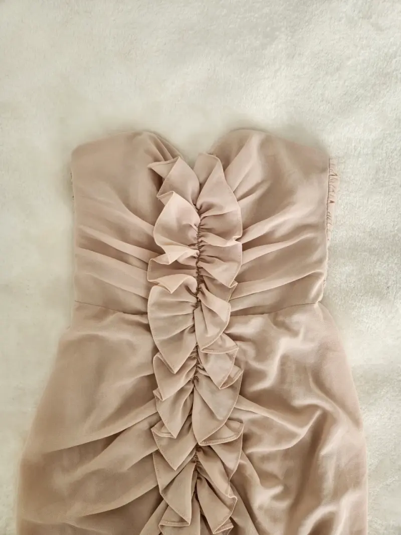 Vestido nude H&M Talla 34 - 3