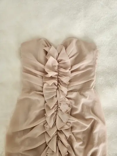 Vestido nude H&M Talla 34 - miniatura 3