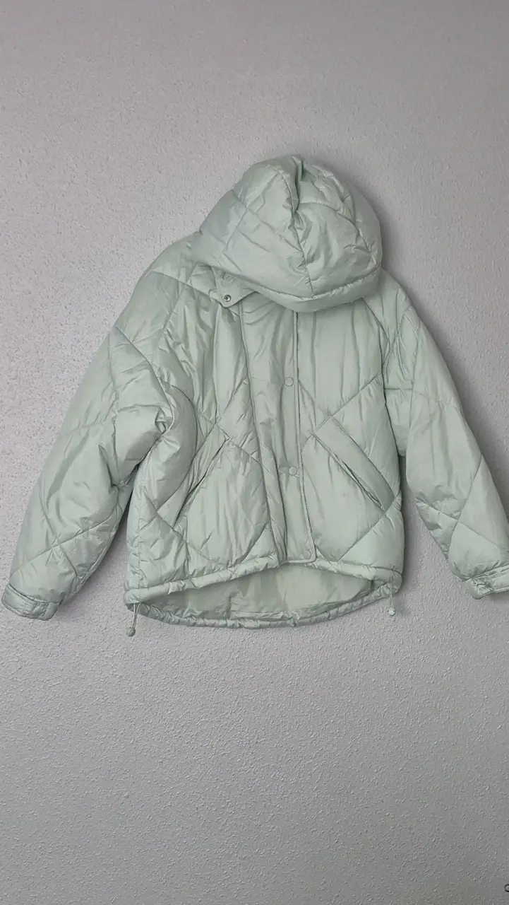 Parka acolchada color menta - 2