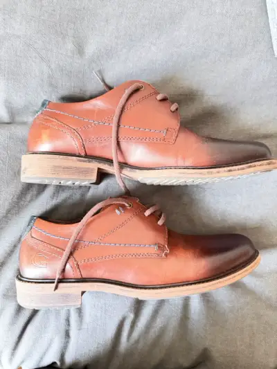 Zapatos de cuero marrón - miniatura 1