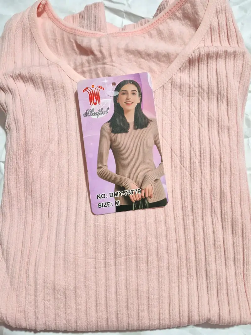 Polera acanalada gris - 2
