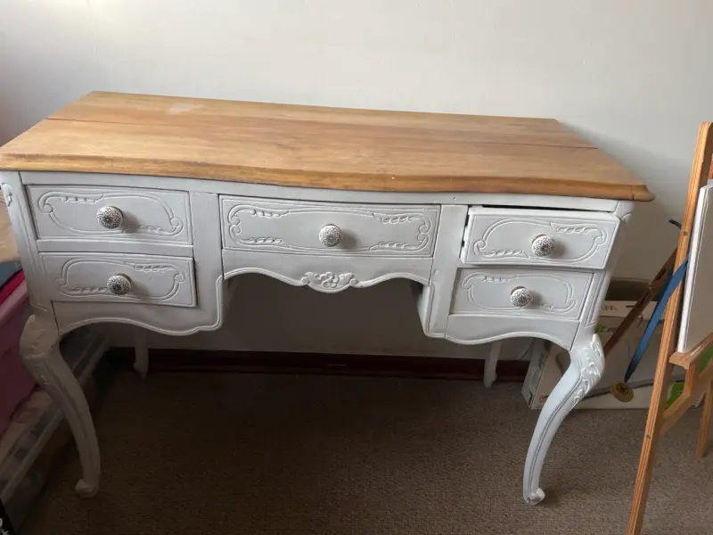 Escritorio de madera vintage - 1