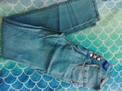 Pantalones rosados mujer con cinturón - miniatura 2