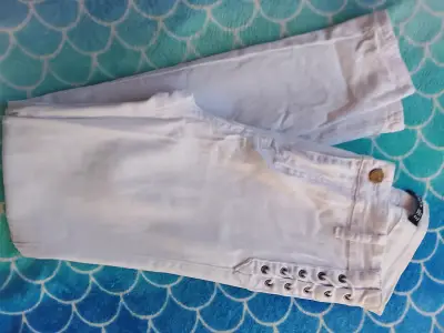 Pantalones rosados mujer con cinturón - miniatura 3
