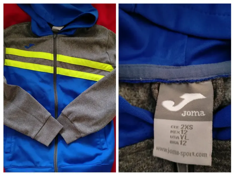 Polerón Joma azul con capucha