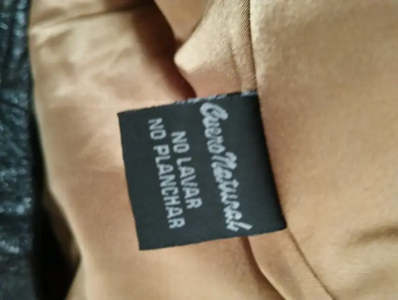 Chaqueta de cuero negra XL - 2