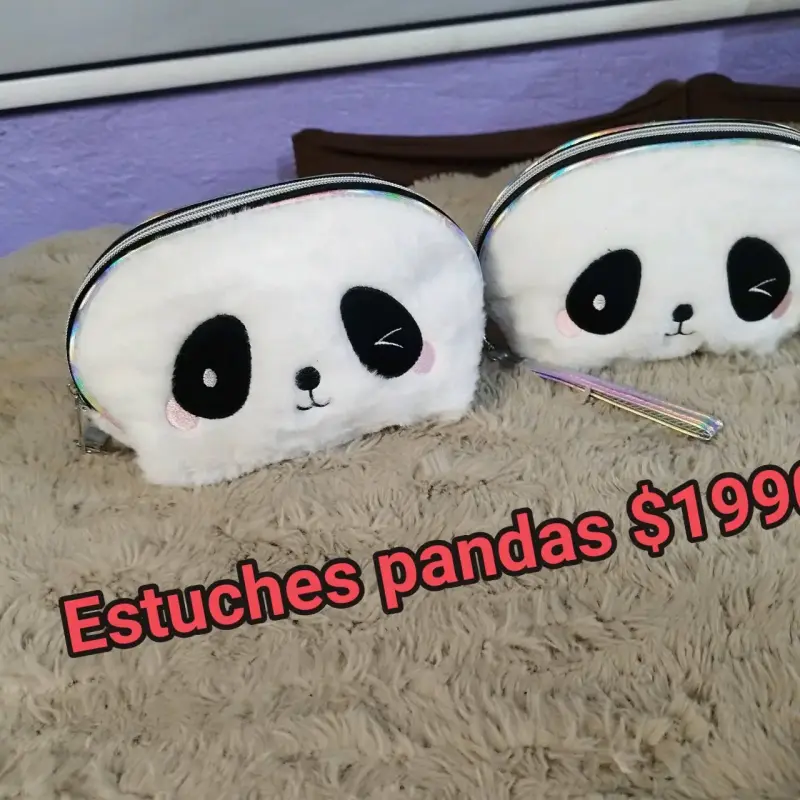 Estuche panda peluche - 1
