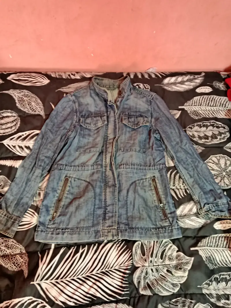 Chaqueta de mezclilla azul - 1