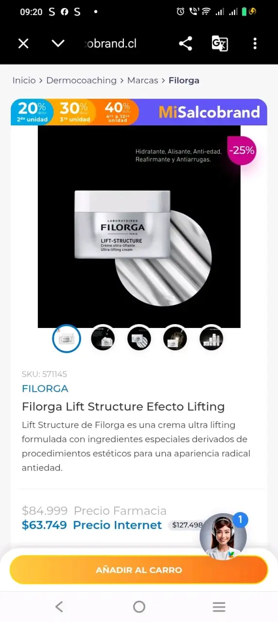 Crema Filorga Lift Structure