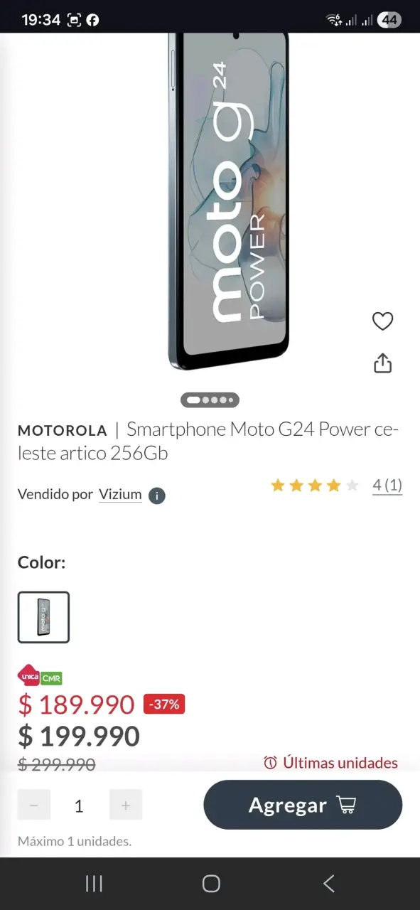 Celular Motorola G24 POWER+ Reloj Mossimo+cargador - 3