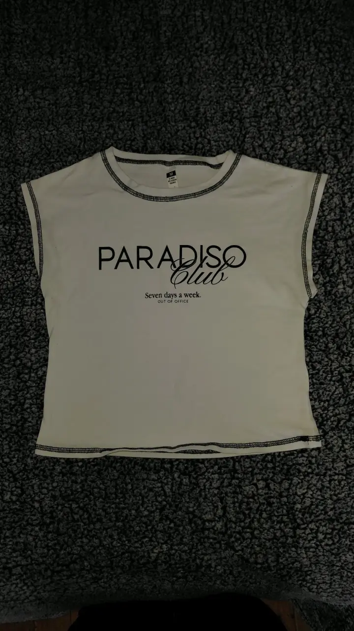 Polera blanca Paradiso Club