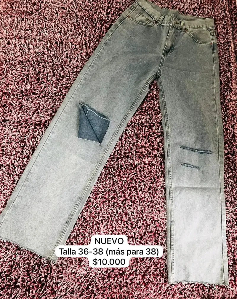 Jeans gris nuevo talla 36-38