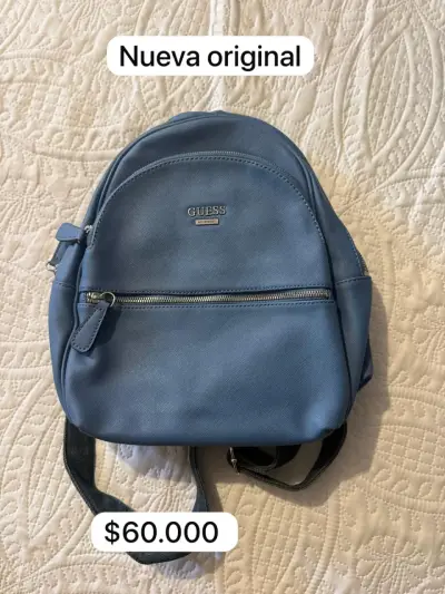 Mochila azul Guess nueva - miniatura 1