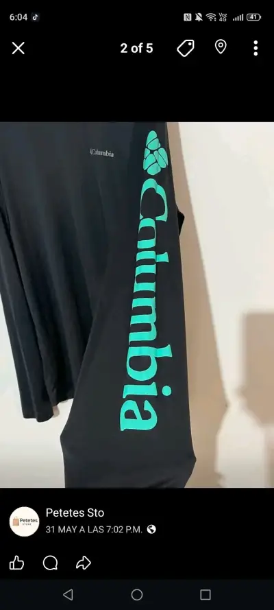 Polera Columbia manga largahombre talla M - miniatura 1