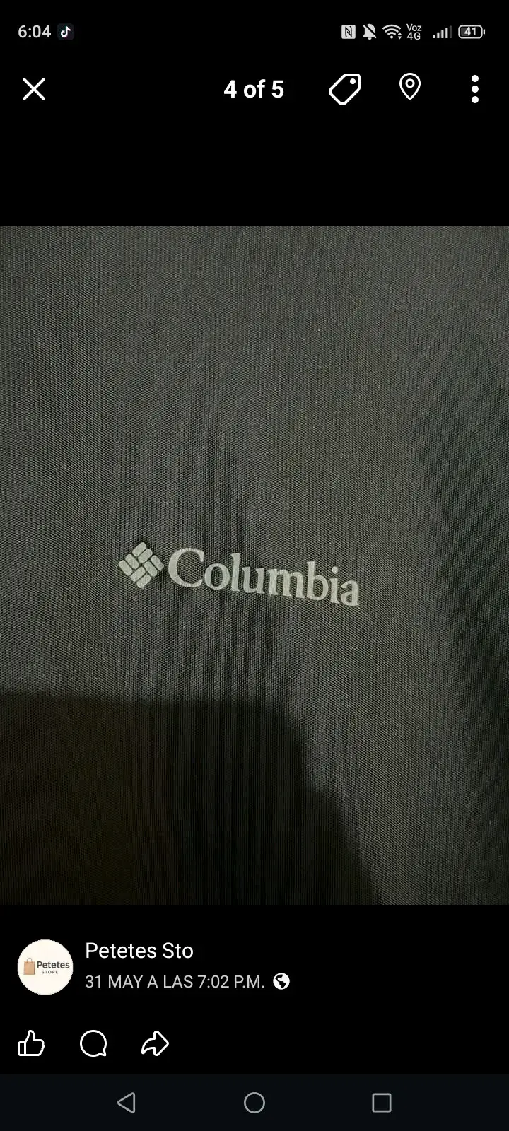Polera Columbia manga largahombre talla M - 3