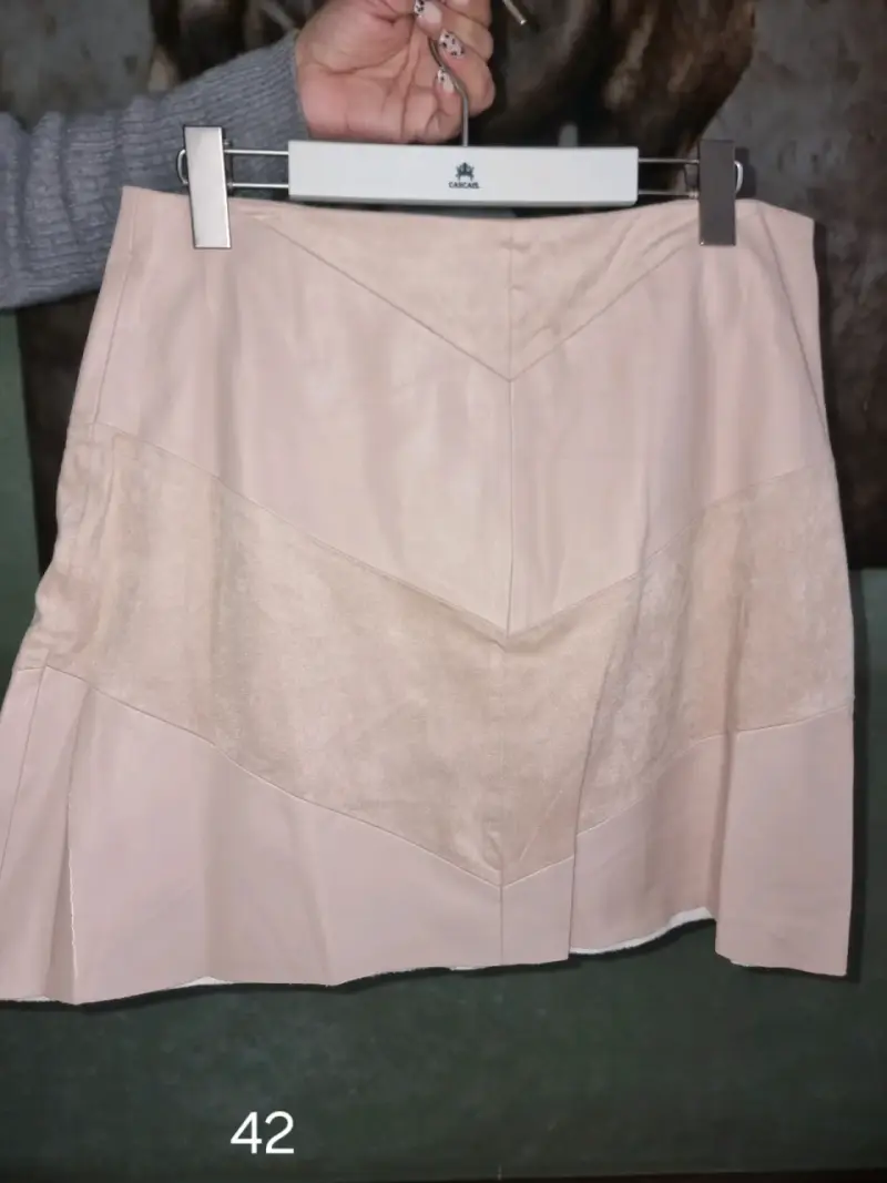 Falda beige talla 42 - 1