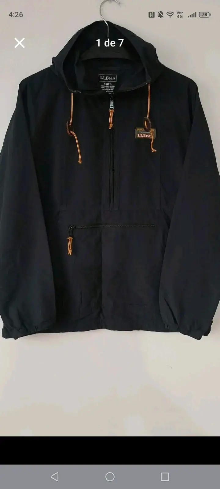 Anorak negro L.L. Bean Mujer talla S - 1