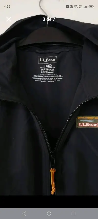 Anorak negro L.L. Bean Mujer talla S - miniatura 4