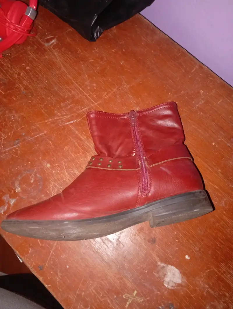 Botas rojas de cuero - 3