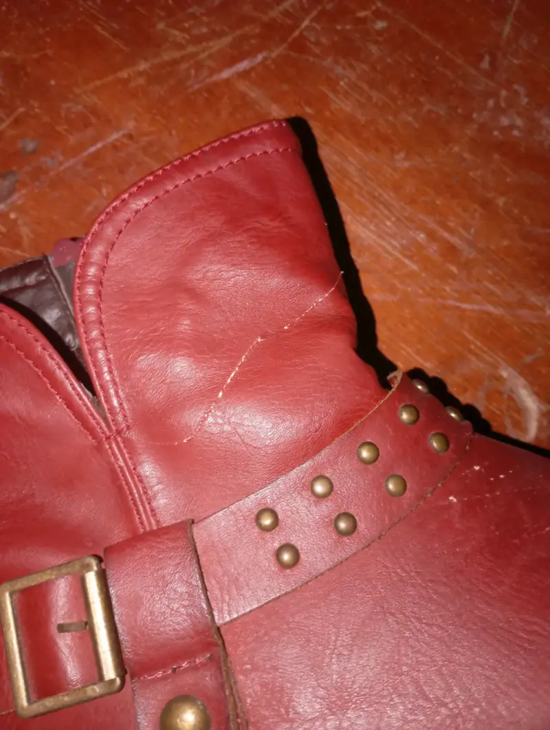 Botas rojas de cuero - 4