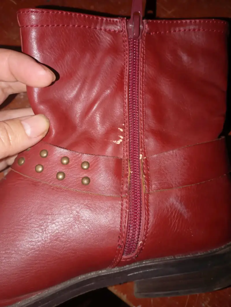 Botas rojas de cuero - 5