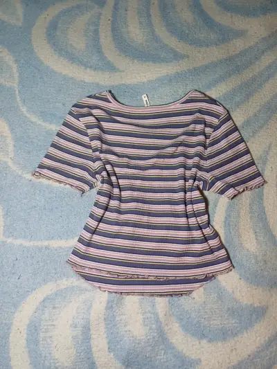 Polera rayada semi corta - miniatura 2