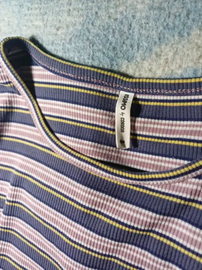 Polera rayada semi corta - miniatura 3