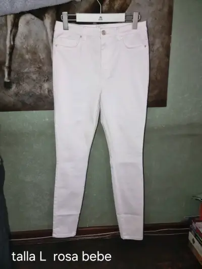 Jeans blancos talla 40 - miniatura 2