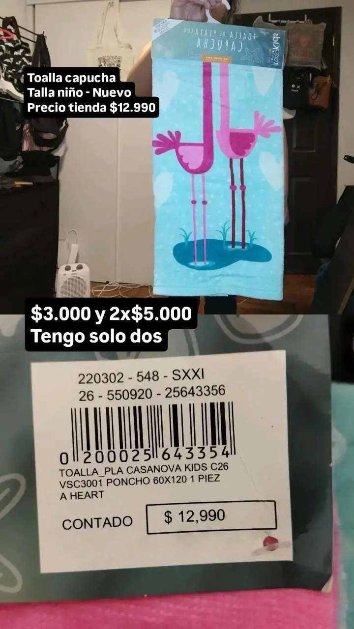 Toalla capucha para niño