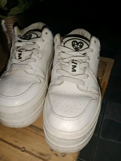 Zapatillas blancas plataforma c/moran - miniatura 2
