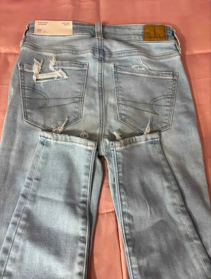 Jeans claros rasgados dama - 2