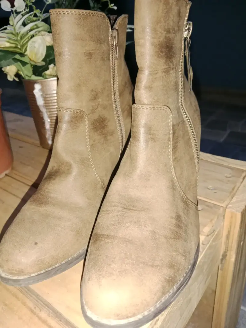 Botas de cuero marrón - 4