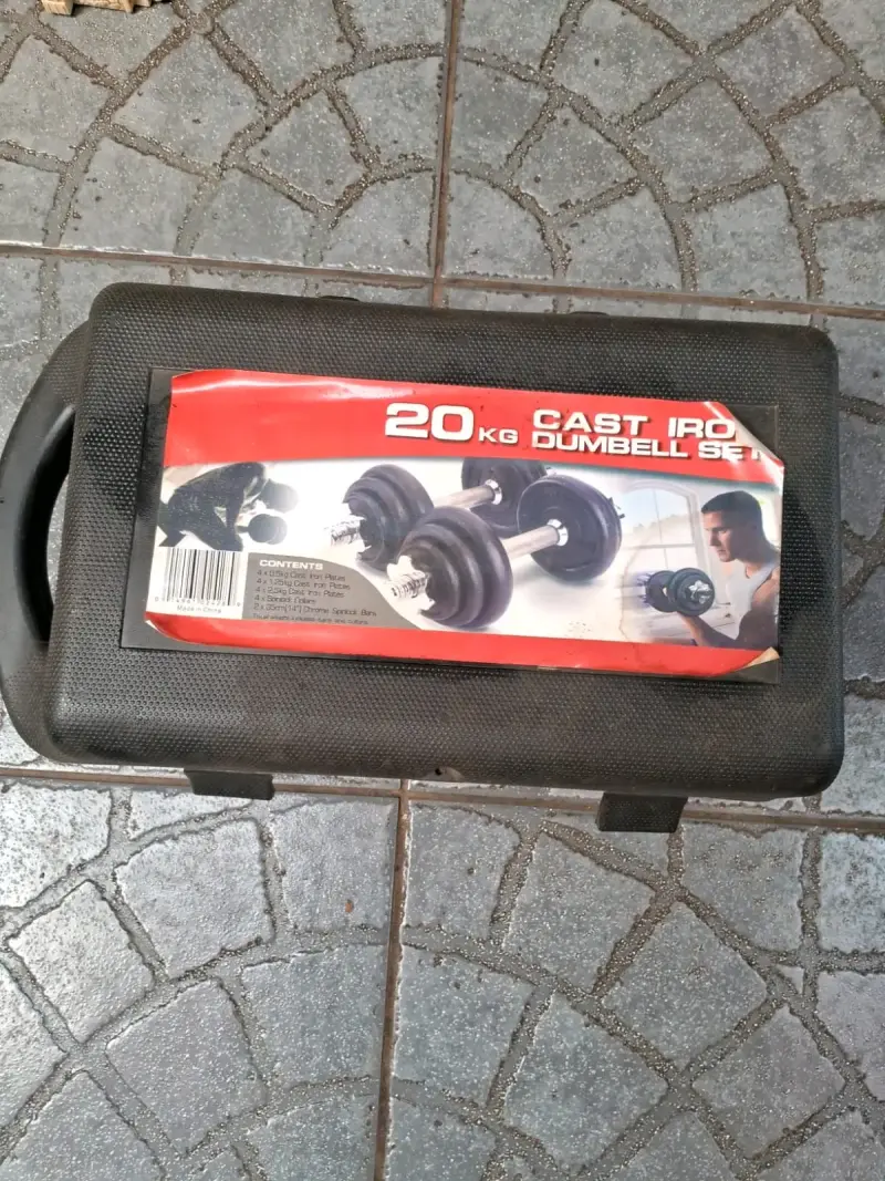 Set de pesas 20kg hierro fundido - 1