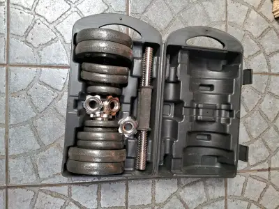 Set de pesas 20kg hierro fundido - miniatura 2