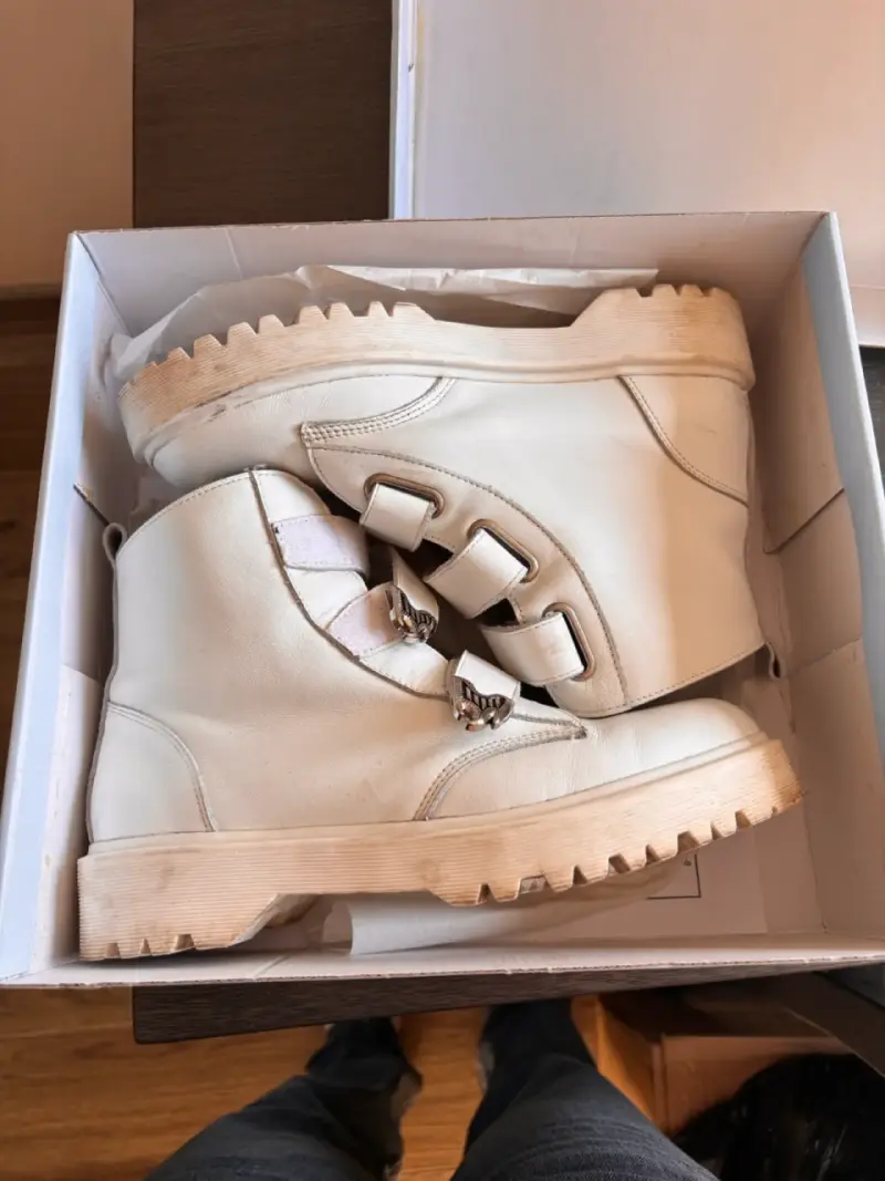Botines blancos de plataforma - 1