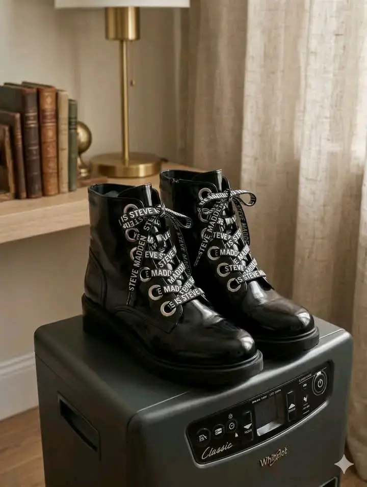Botines negros de cuero