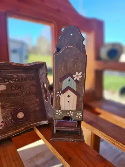 Casita decorativa de madera - miniatura 2