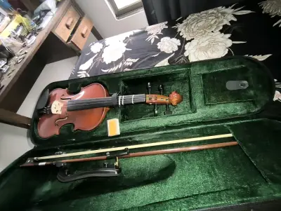 Violín con estuche verde - miniatura 1
