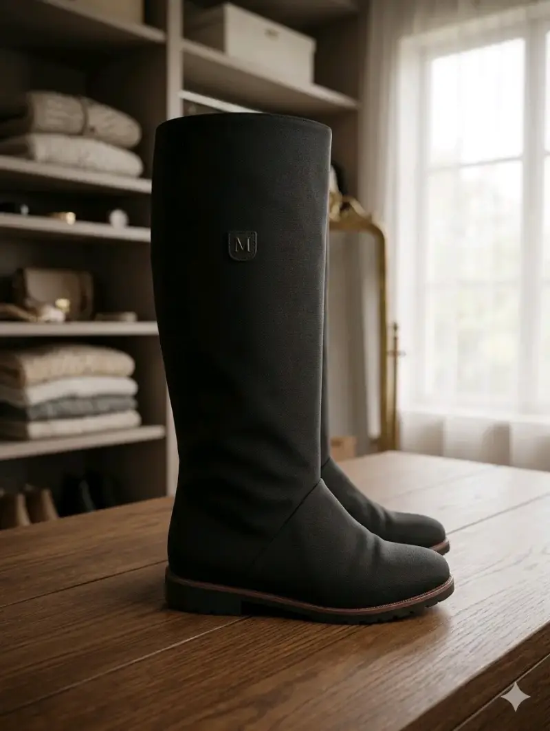 Botas negras de caña alta