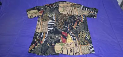 Camisa hawaiana multicolor de manga corta - miniatura 3