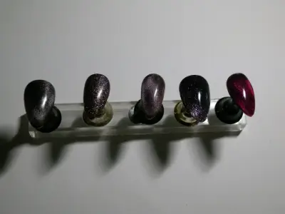 Set de uñas press on ojo de gato - miniatura 1