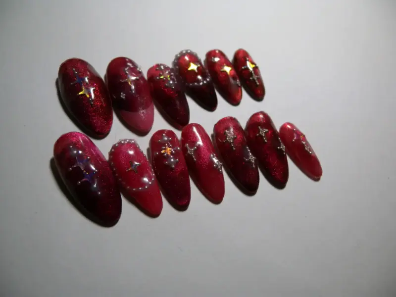 Set de uñas press on ojo de gato - 2