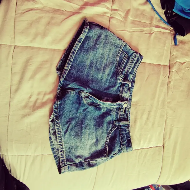 Shorts de mezclilla azul - 1
