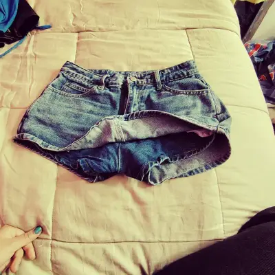 Shorts de mezclilla azul - miniatura 2