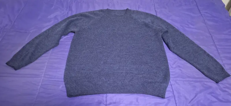 Suéter de lana gris oscuro - 1
